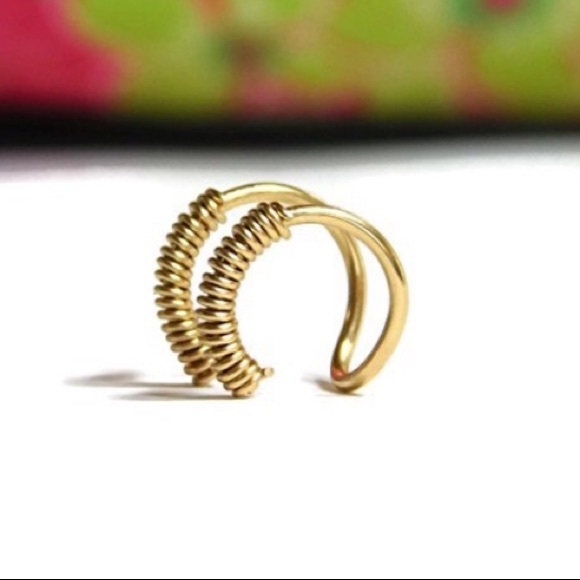 Wire wrapped ear cuff Fake cartilage/helix earring - Picture 4 of 7